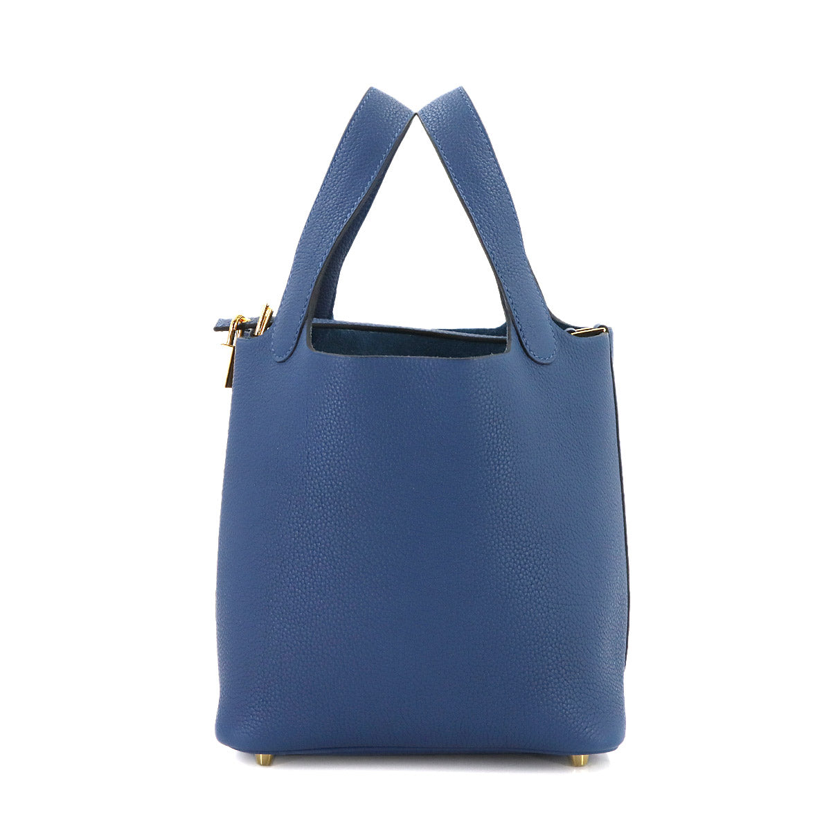Picotin Lock PM Hand Bag Taurillon Maurice Deep Blue