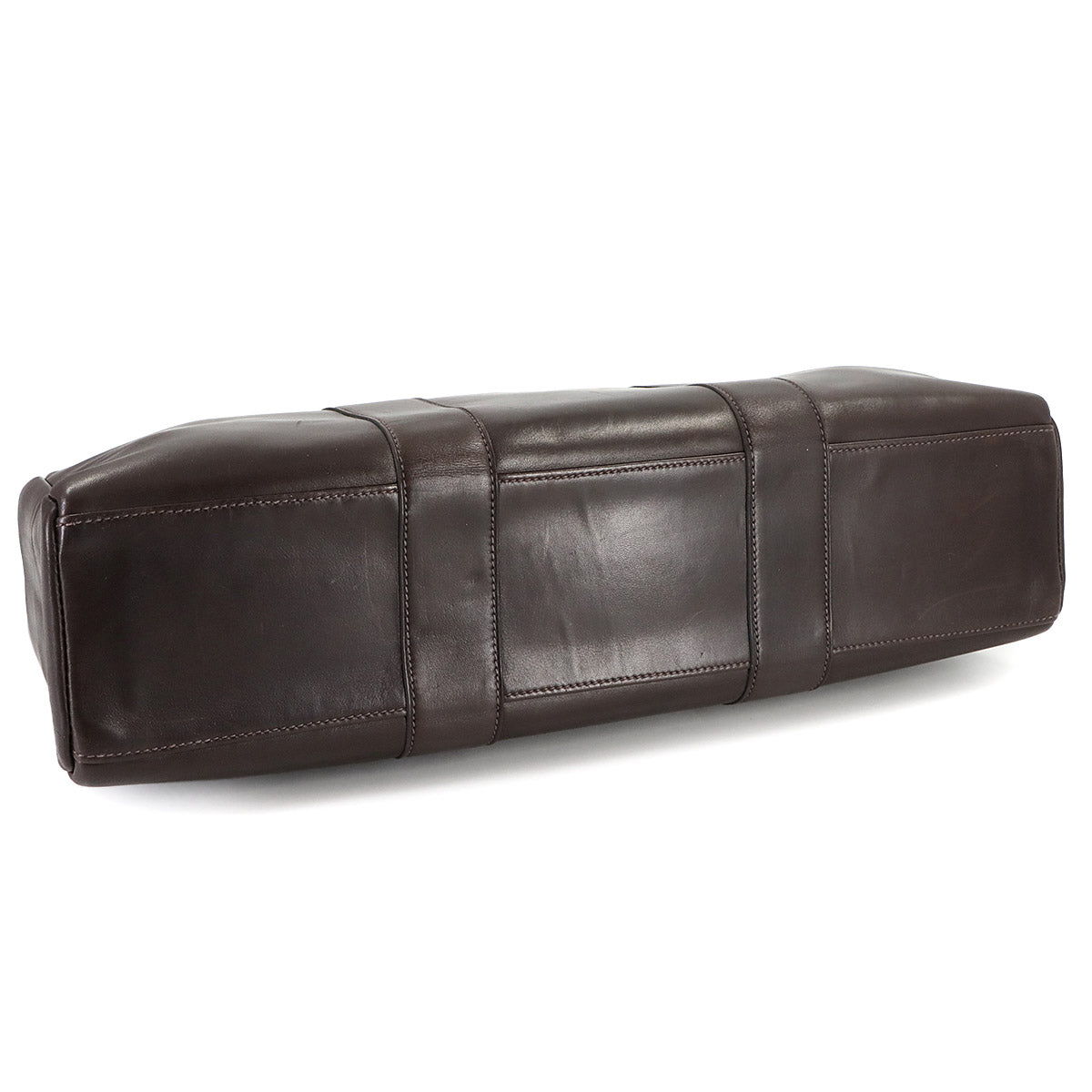 All Leather Fourre Tout MM Tote Bag Evercalf Dark brown Purse