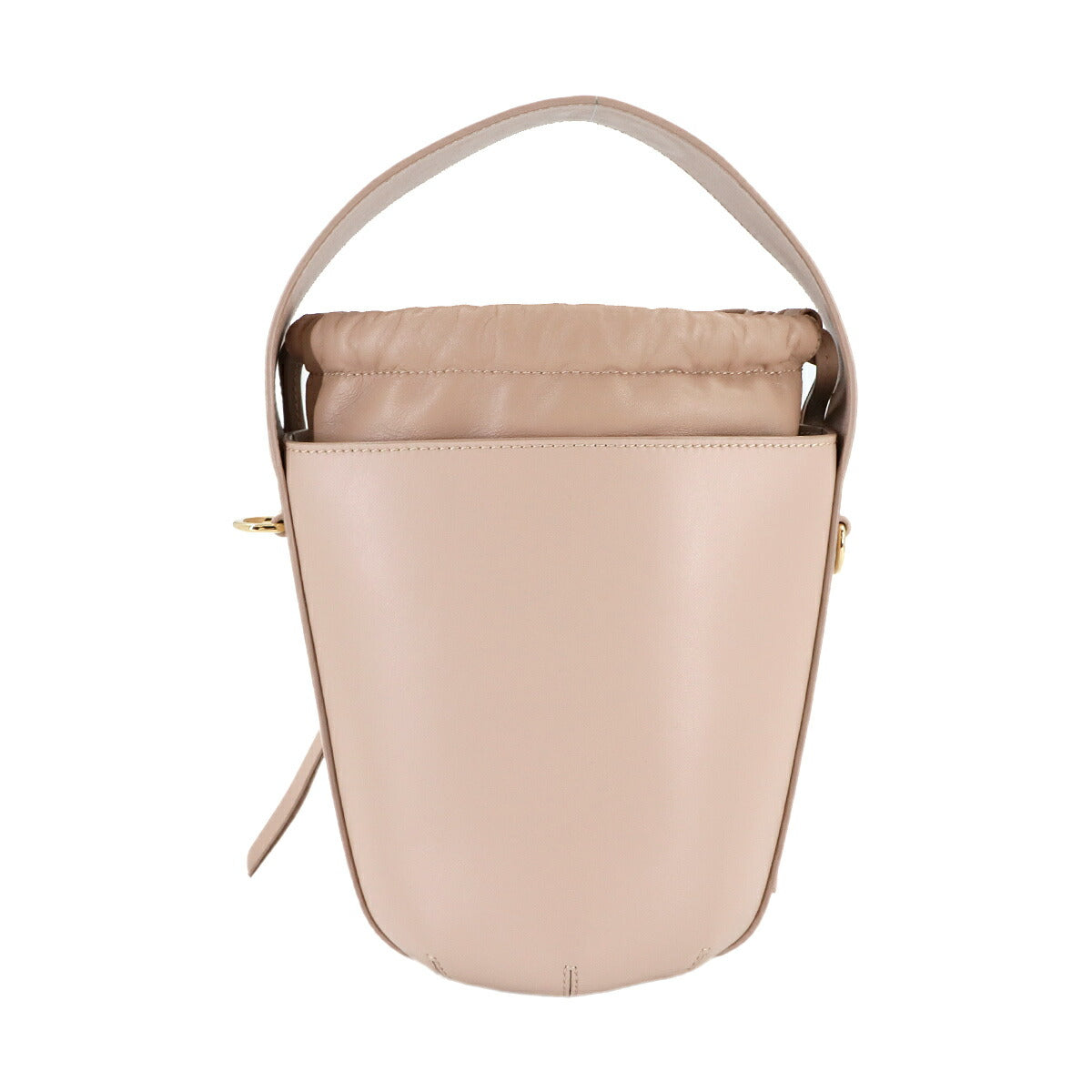 Sense Bucket Hand Shoulder Bag Leather Pink Purse
