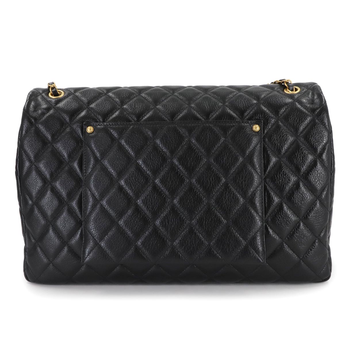 Matelasse 40 Chain Shoulder Bag Leather Black Purse