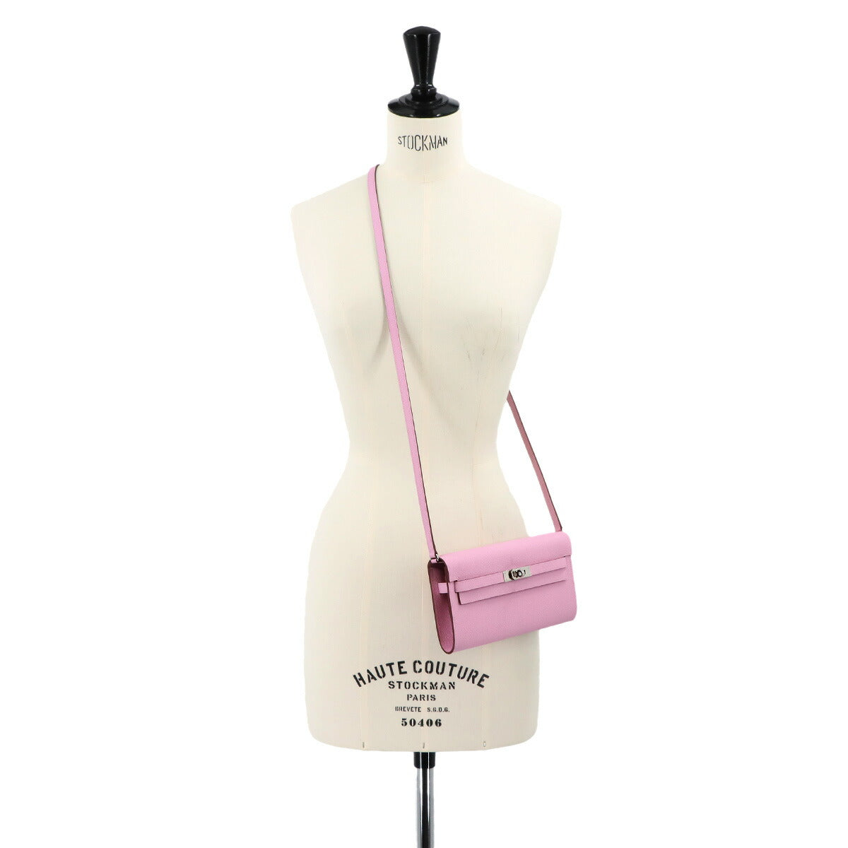 Kelly To Go Shoulder Wallet Epsom Mauve sylvestre Purse