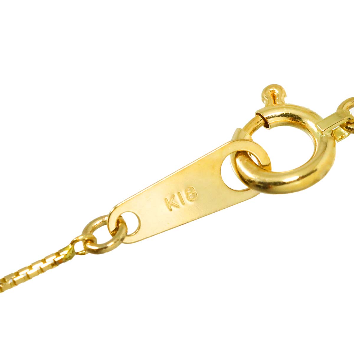 Diamond 0.628ct/0.40ct Necklace 18K YG Yellow Gold 750