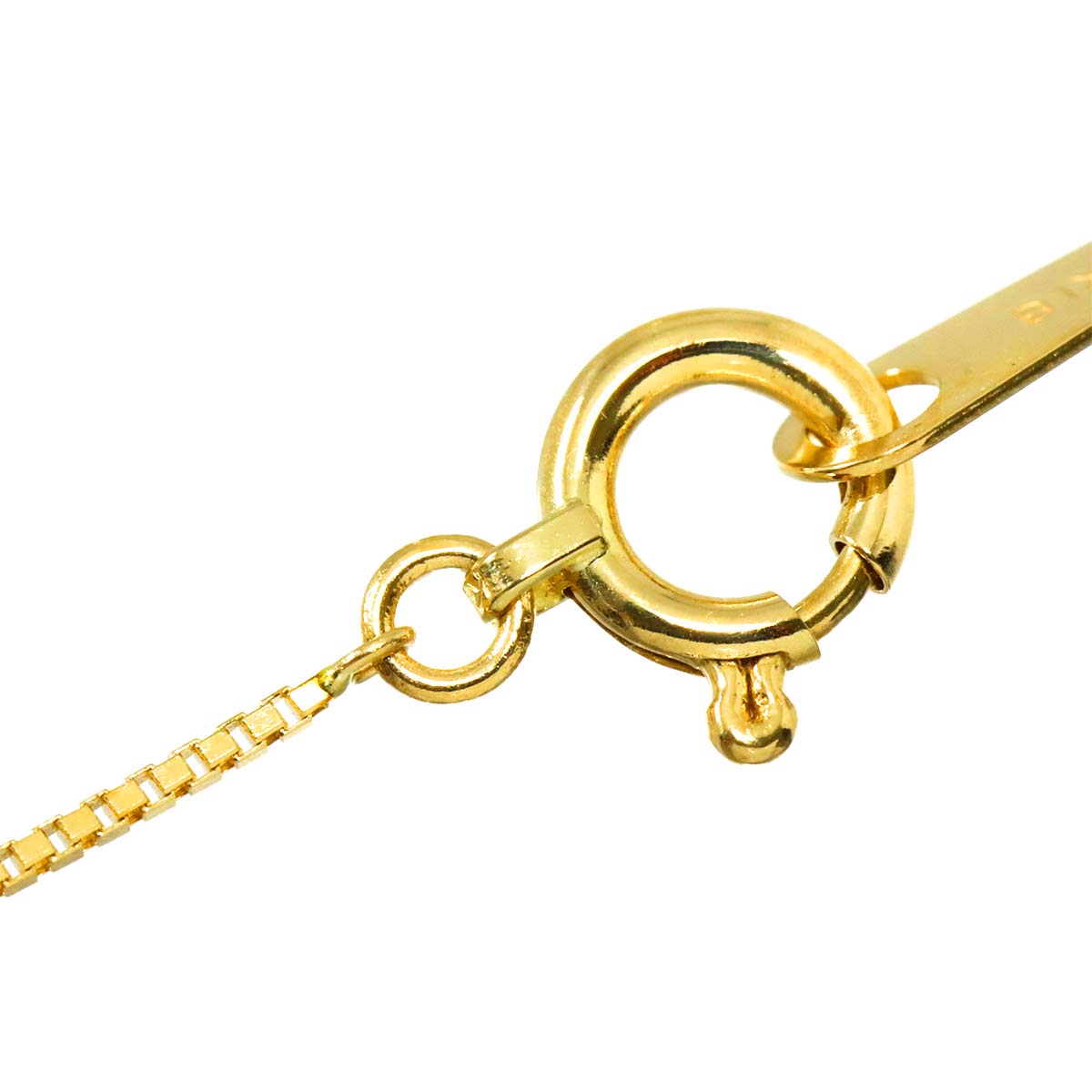 Diamond 0.628ct/0.40ct Necklace 18K YG Yellow Gold 750