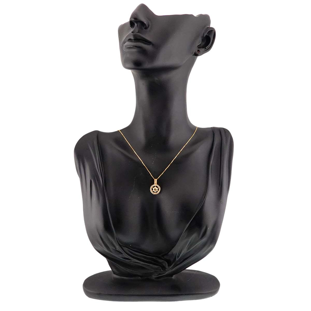 Diamond 0.628ct/0.40ct Necklace 18K YG Yellow Gold 750