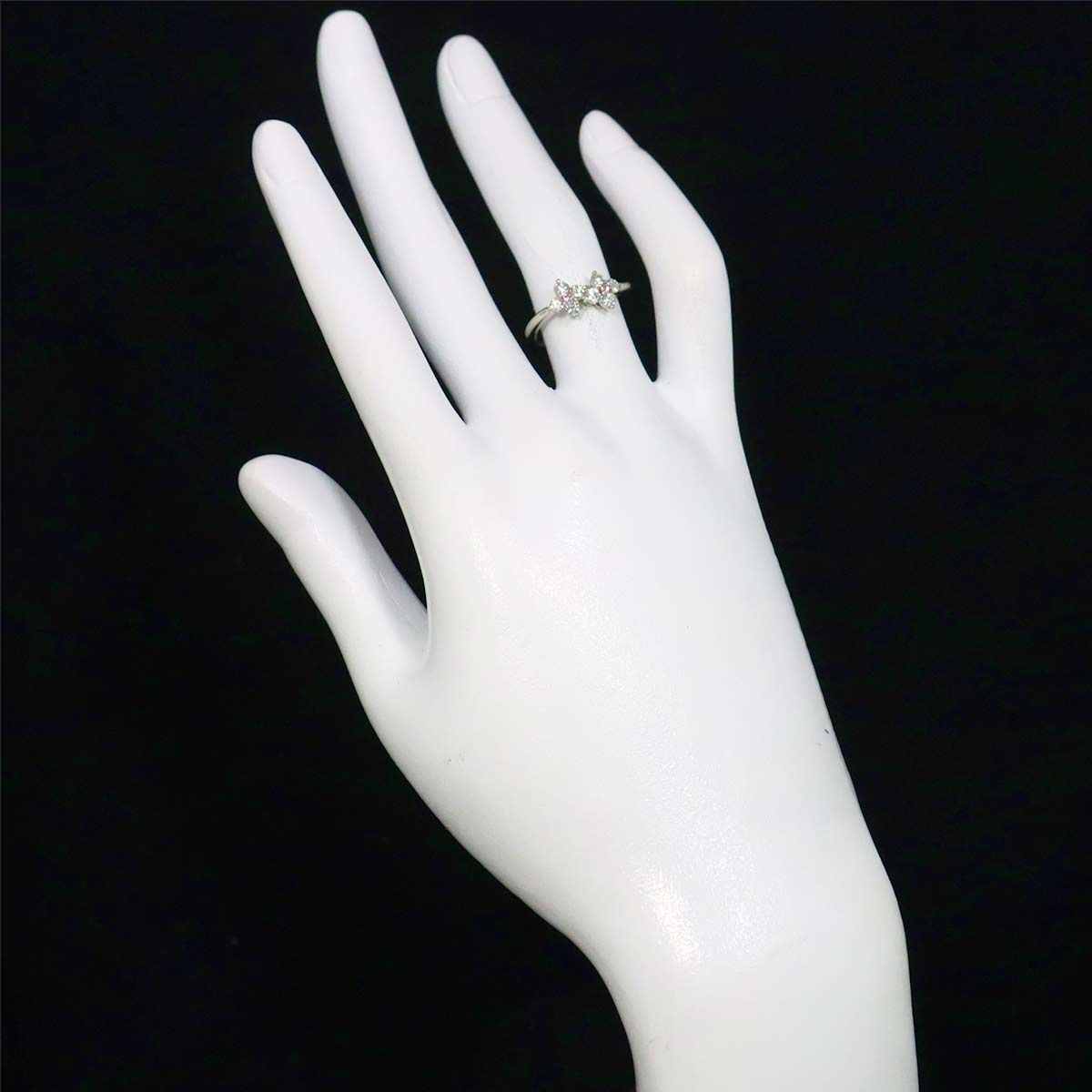 PinkDiamond 0.05ct Diamond 0.47ct Ring Pt Platinum size4.75-5(US)