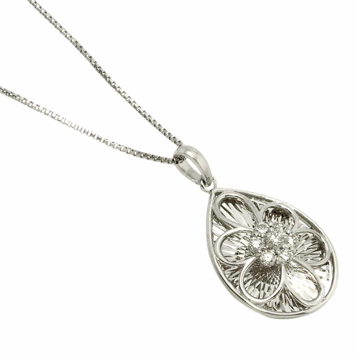 Diamond 0.10ct Necklace Pt Platinum