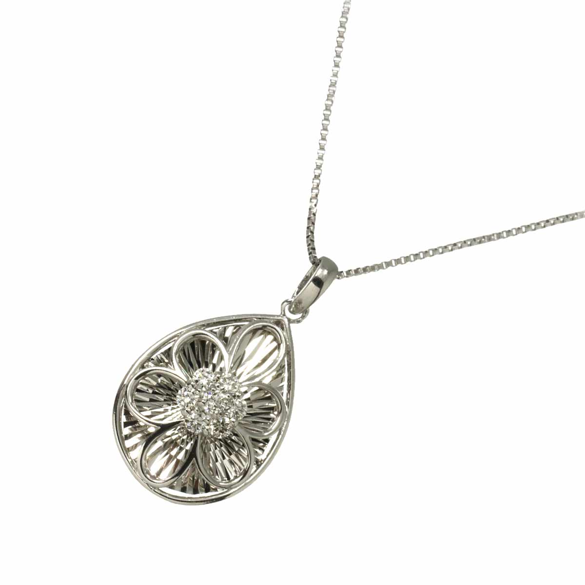 Diamond 0.10ct Necklace Pt Platinum