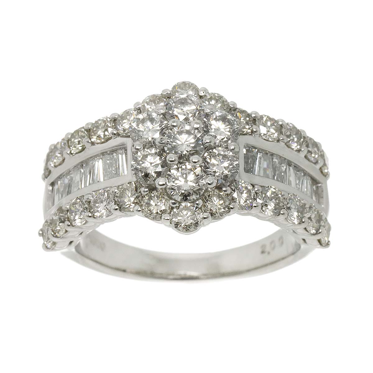 Diamond 2.00ct Ring Pt Platinum size5.25-5.5(US)