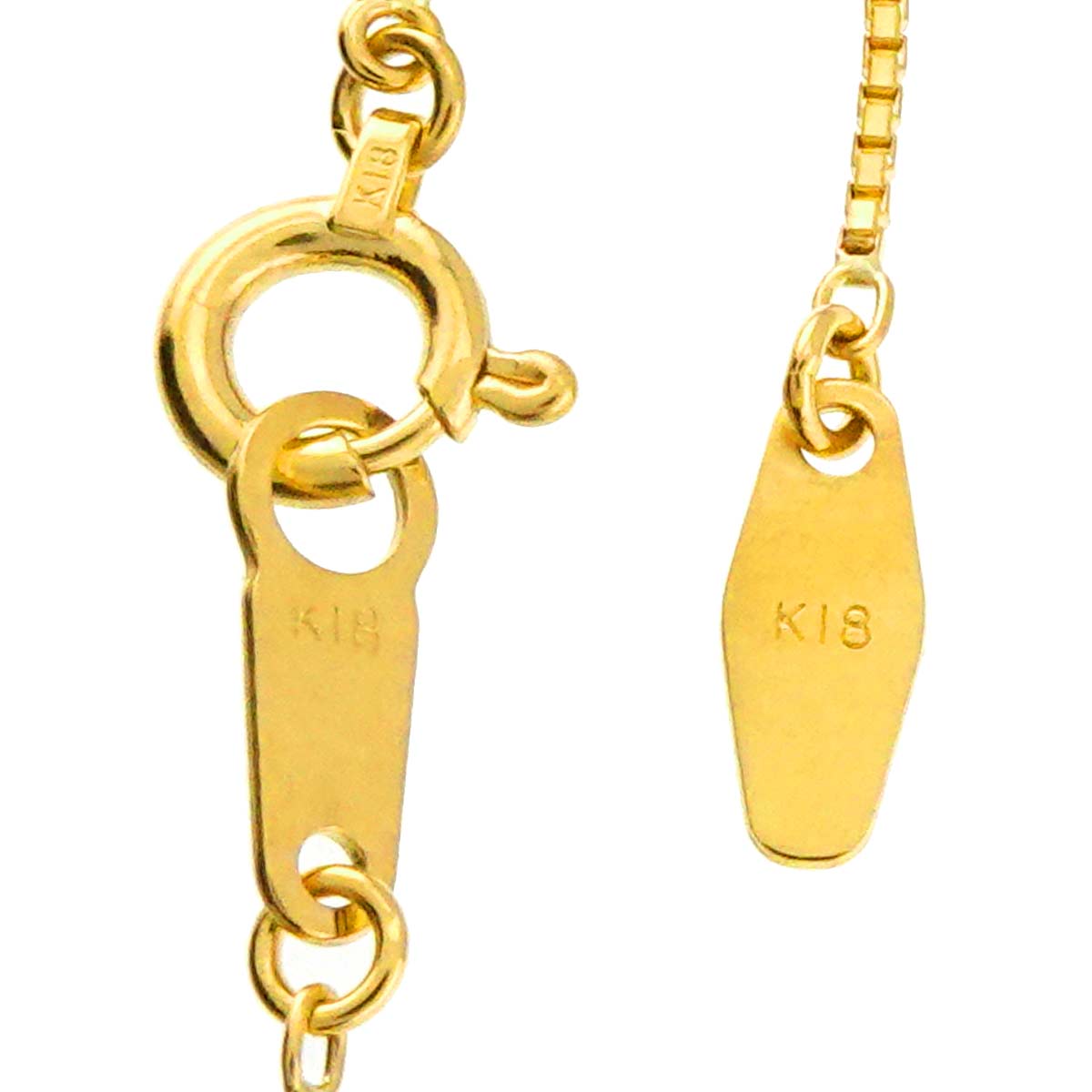 Diamond 0.209ct/0.15ct Necklace 18K YG Yellow Gold 750