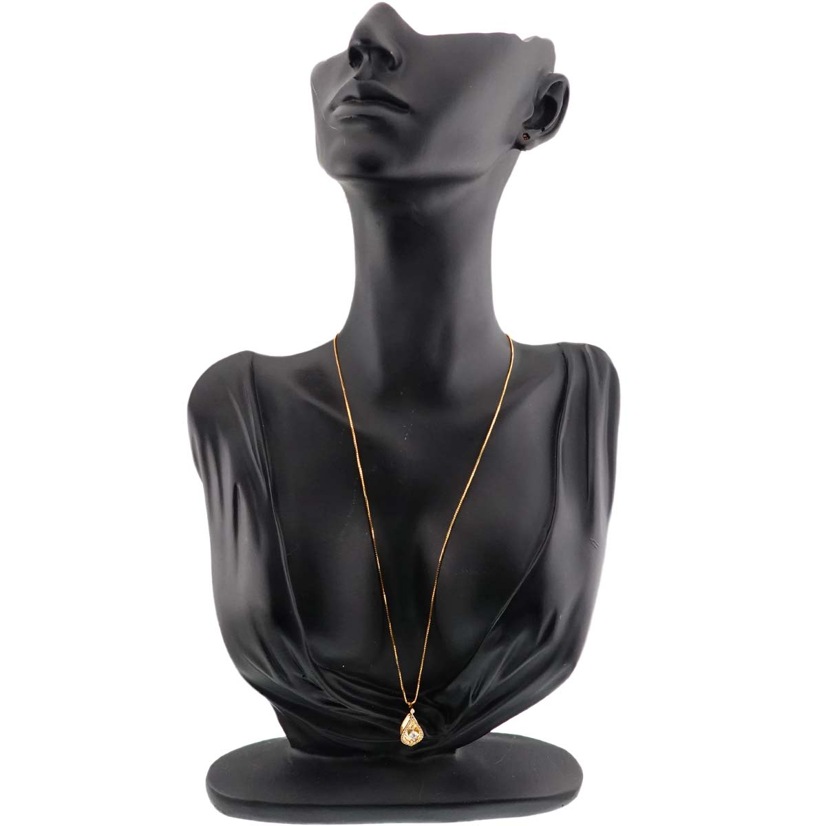 Diamond 0.209ct/0.15ct Necklace 18K YG Yellow Gold 750