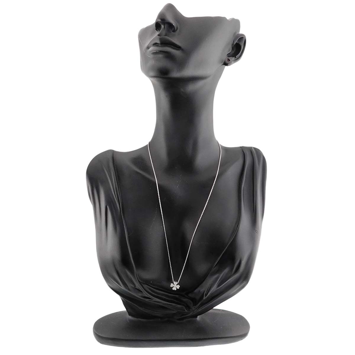 Diamond 0.11ct Necklace 18K WG 750