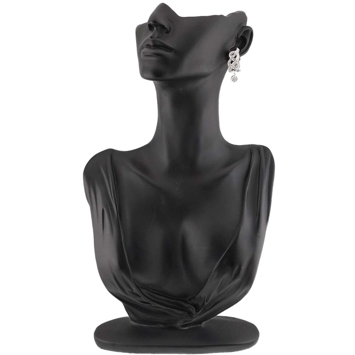 Diamond 1.41ct/1.58ct Earrings Clip-on 18K K18 WG 750