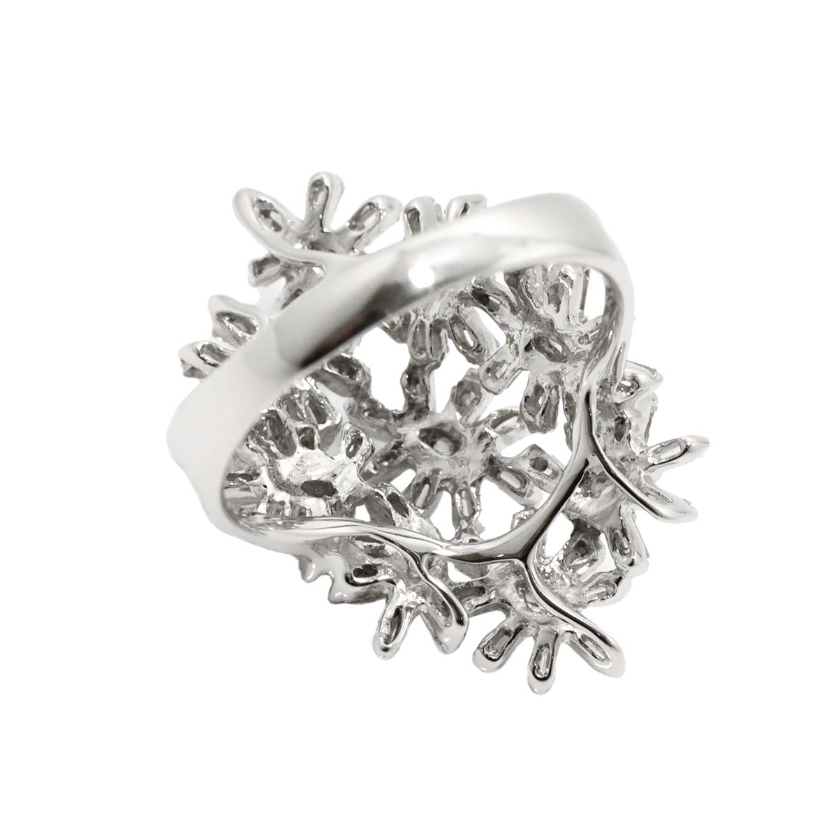Diamond 1.72ct Ring 18K K18 WG White Gold size8.25(US)