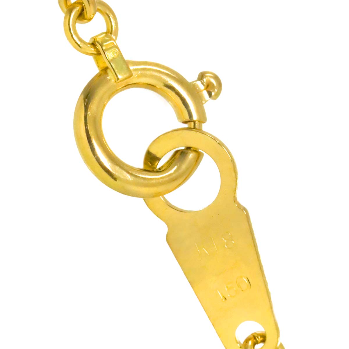 Diamond 1.50ct Necklace 18K YG Yellow Gold 750