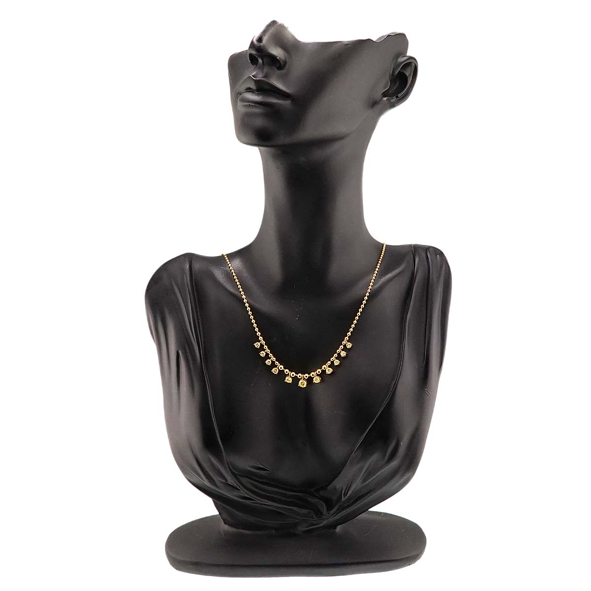 Diamond 1.50ct Necklace 18K YG Yellow Gold 750