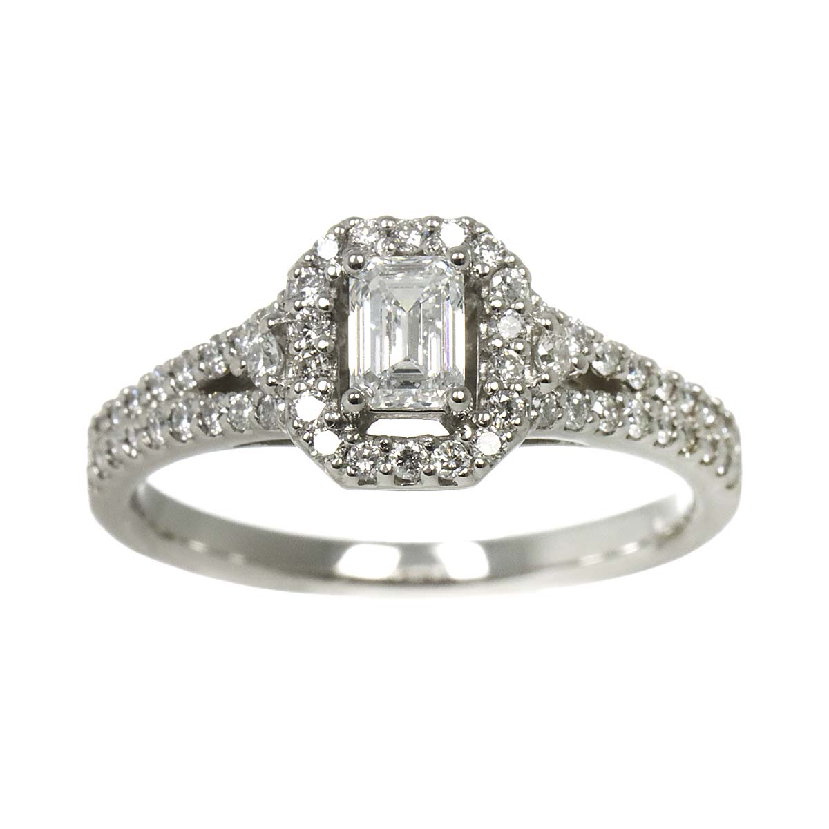 Diamond 0.34ct D/VVS1 0.30ct Ring Pt Platinum size3.75(US)