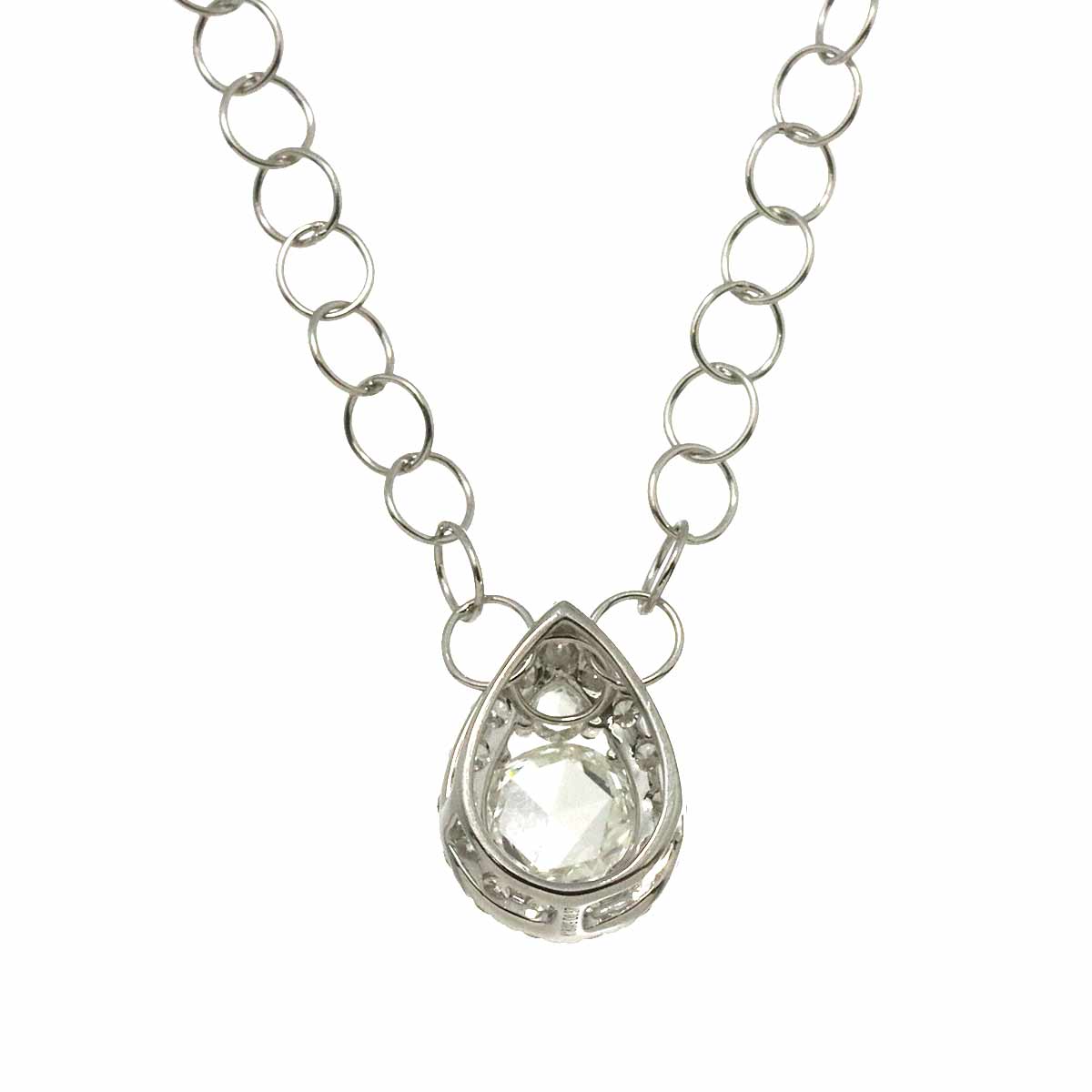 Diamond 0.37ct Necklace 18K WG White Gold 750