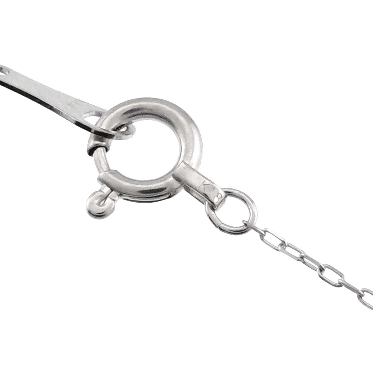 Diamond 0.24ct Necklace 18K WG White Gold 750