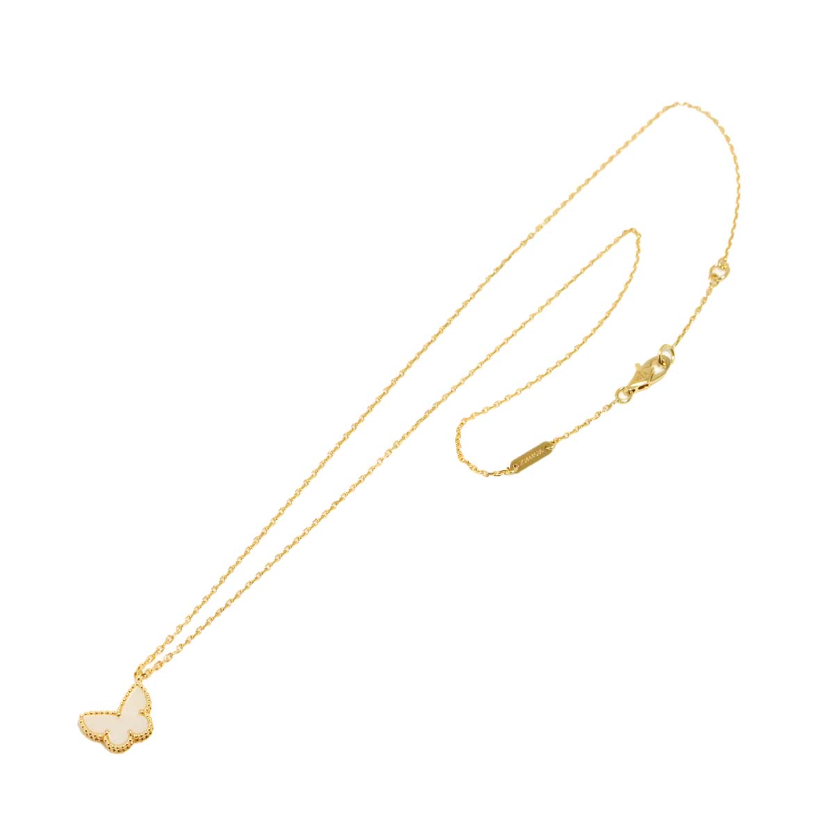 Sweet Alhambra Papillon Mother of Pearl MOP Necklace 18K YG 750