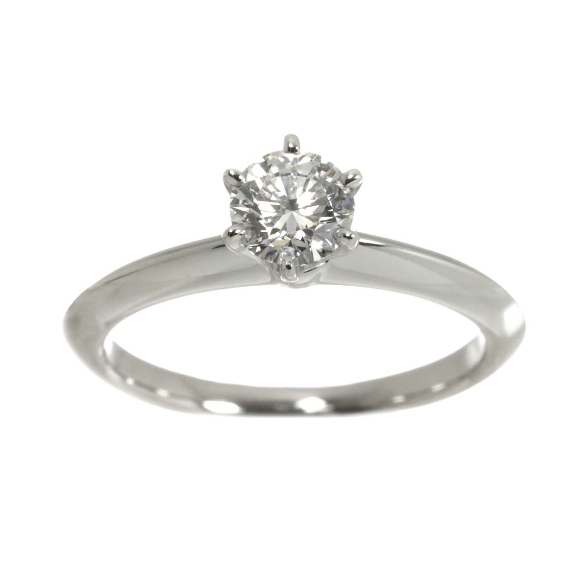 Diamond 0.53ct F/VVS1/3EX Ring Pt Platinum Size5.5-5.75(US)