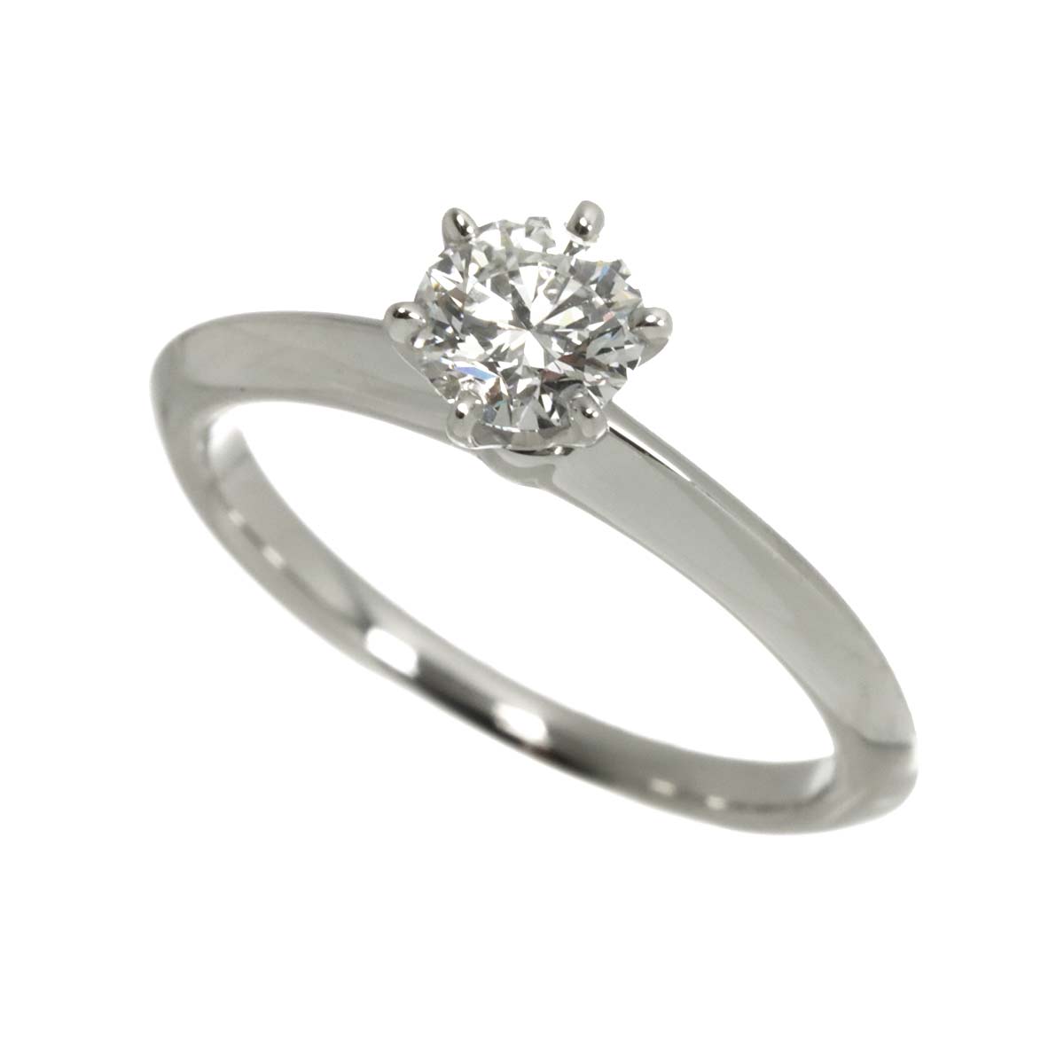 Diamond 0.53ct F/VVS1/3EX Ring Pt Platinum Size5.5-5.75(US)