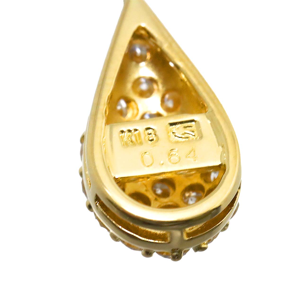 Diamond 0.64ct Necklace 18K Yellow Gold 750