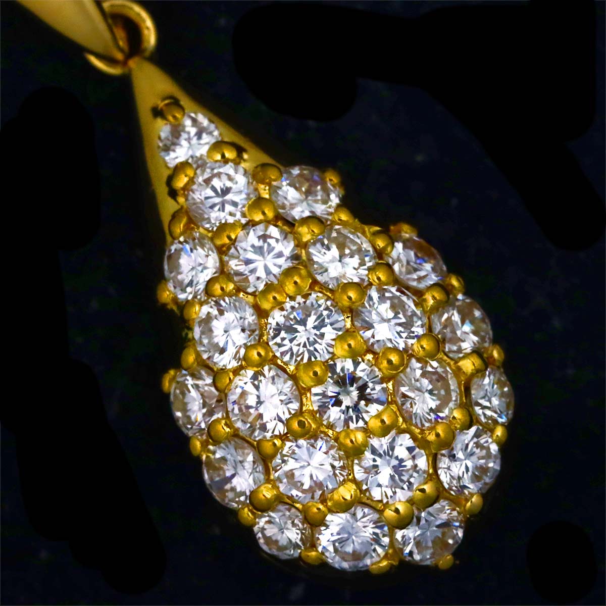 Diamond 0.64ct Necklace 18K Yellow Gold 750