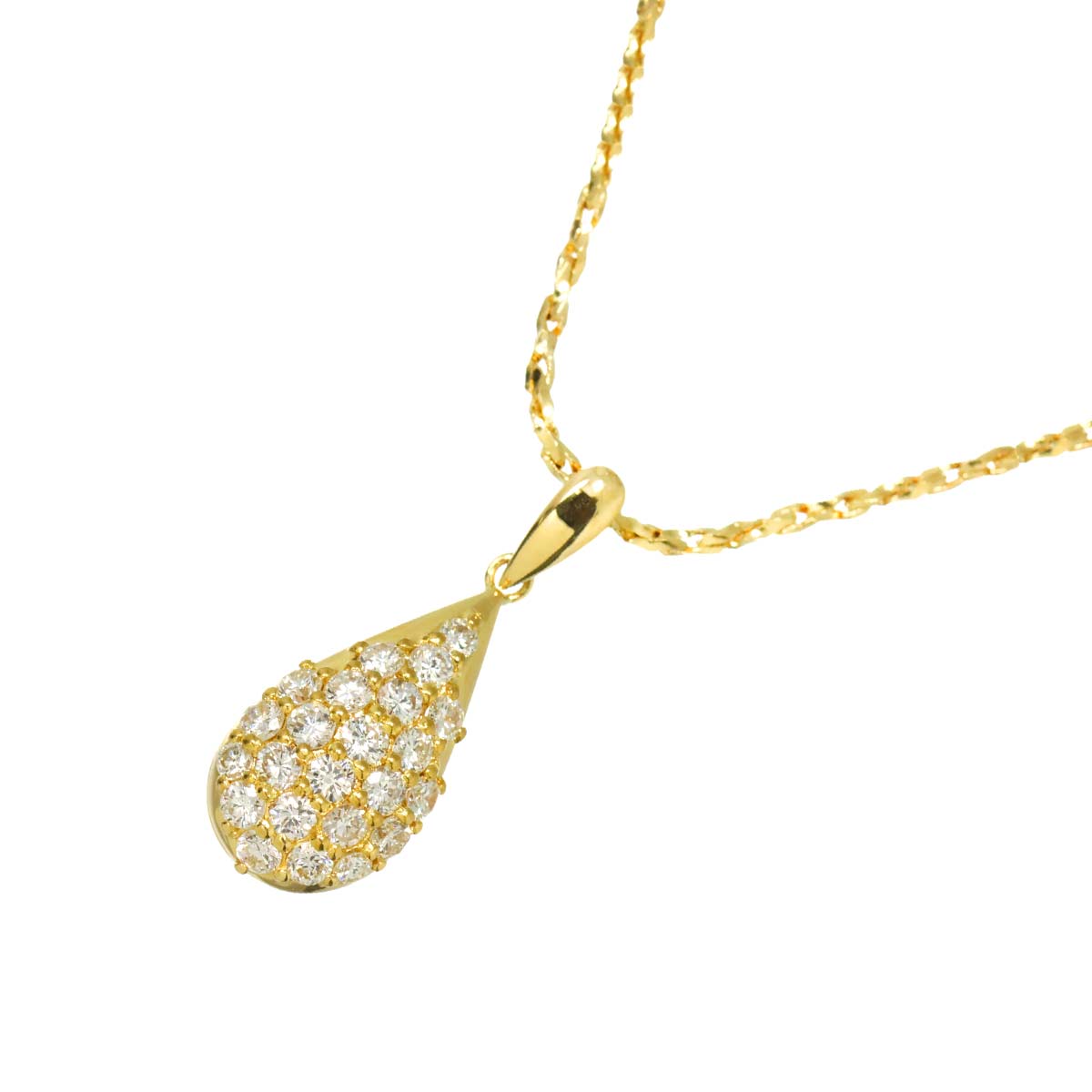 Diamond 0.64ct Necklace 18K Yellow Gold 750