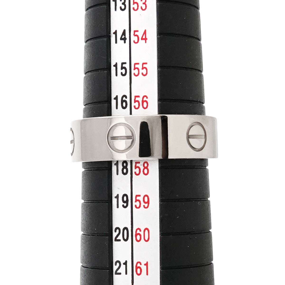 Love Ring 18K White Gold 750 size58 7.75-8(US)