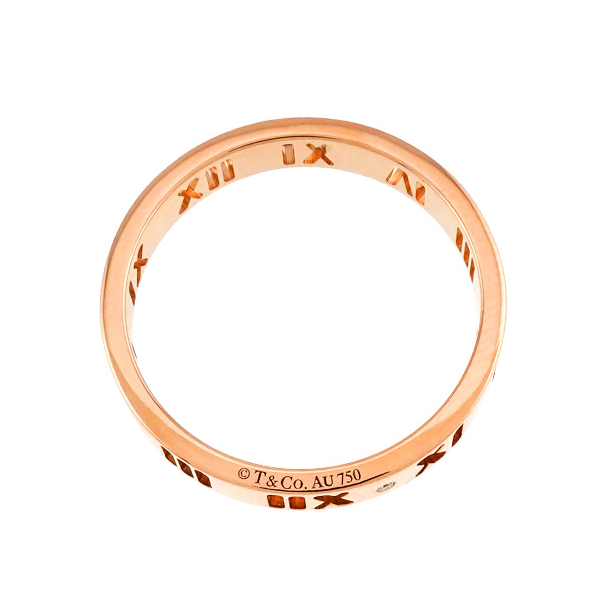 Atlas Ring Diamond 18K PG Pink Gold 750 Size8-8.25(US)