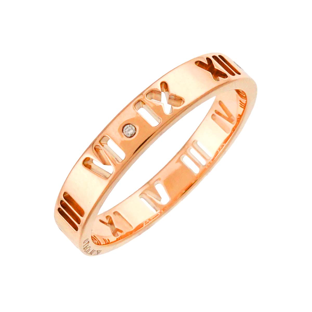 Atlas Ring Diamond 18K PG Pink Gold 750 Size8-8.25(US)