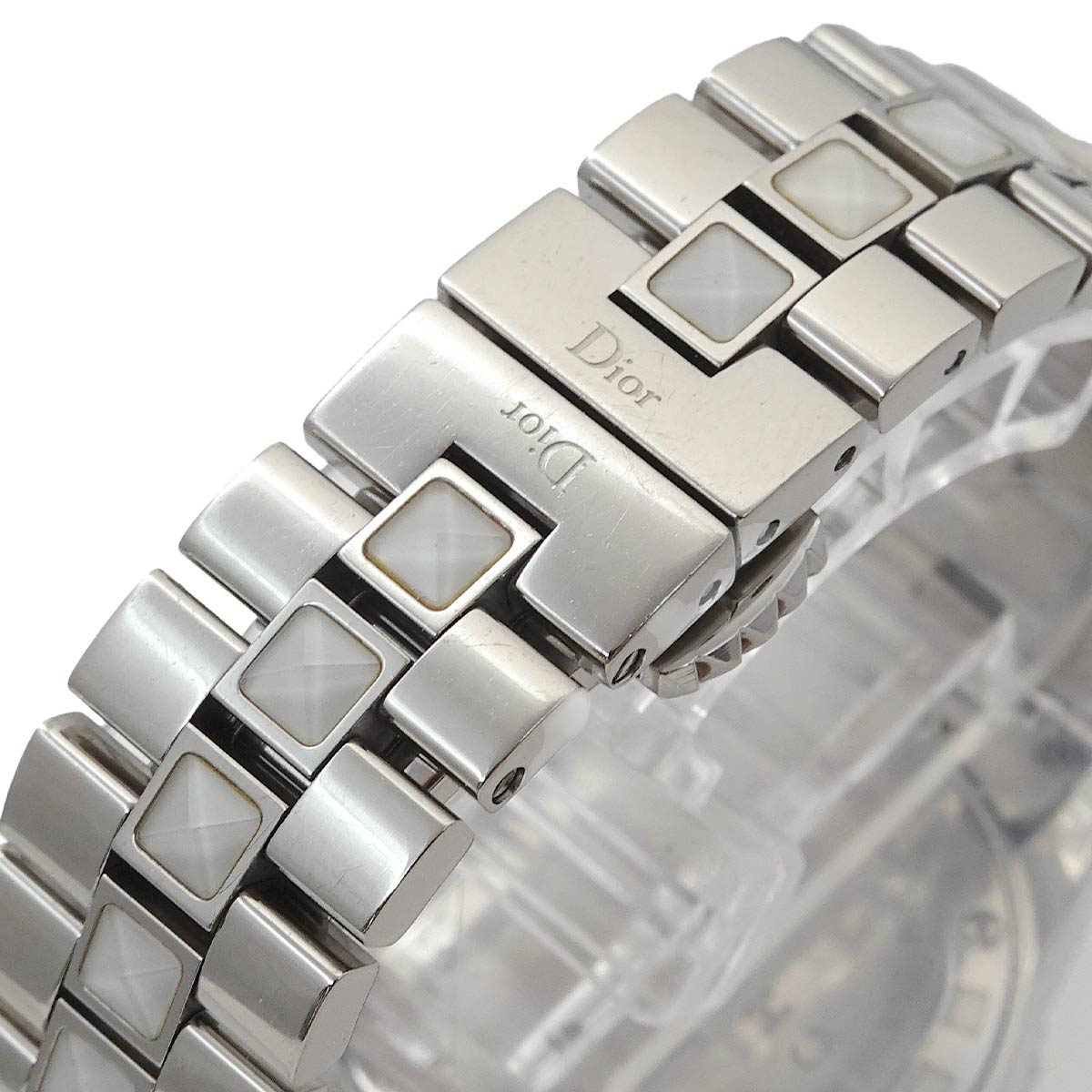 crystal CD112112 White Dial Quartz Ladies Watch