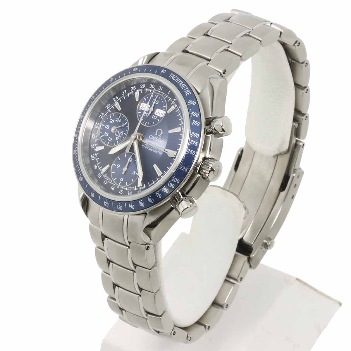 Speedmaster Triple Calendar 3222.80 Automatic Blue Dial Mens