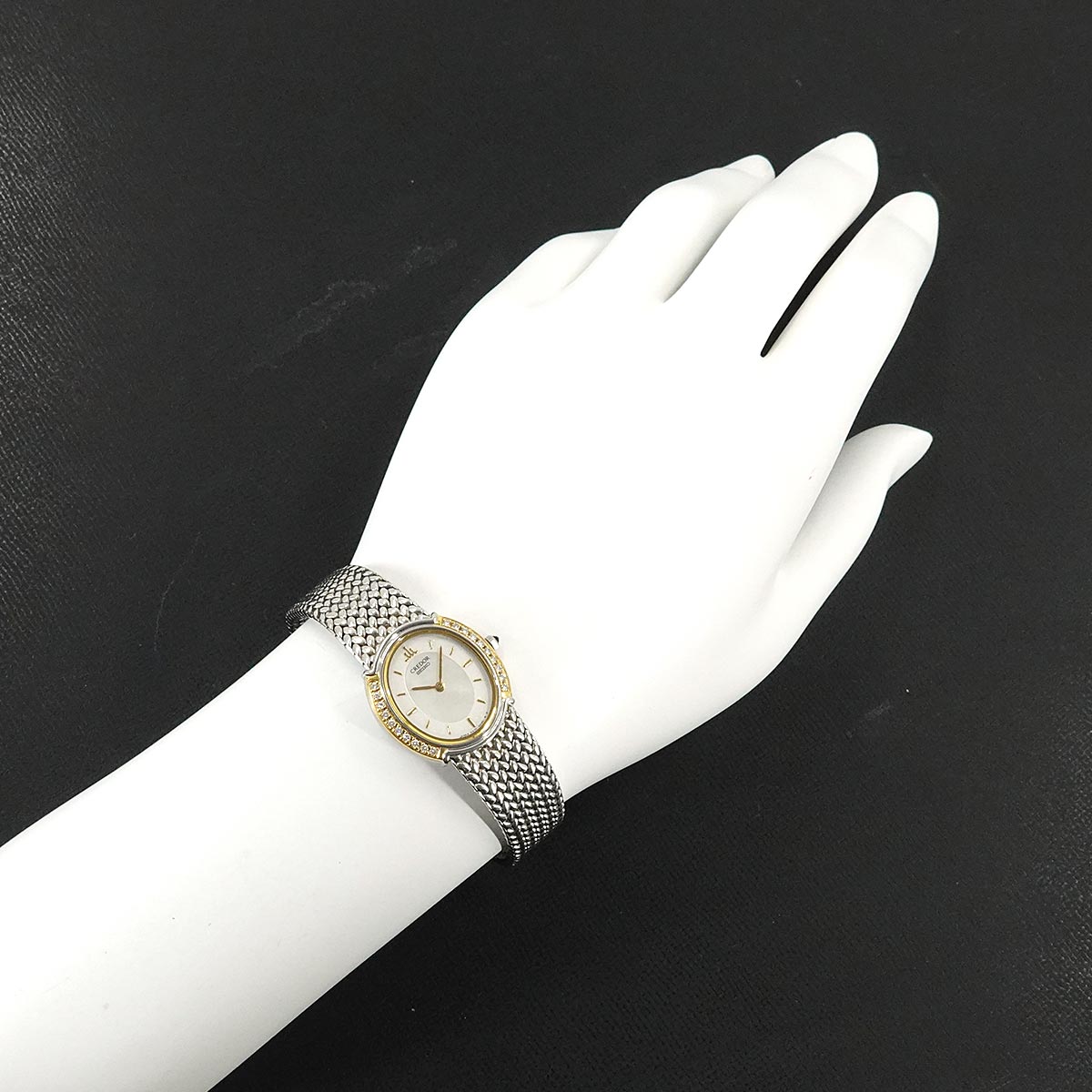 CREDOR GSWE984 Diamond K18YG Quartz Ladies Watch