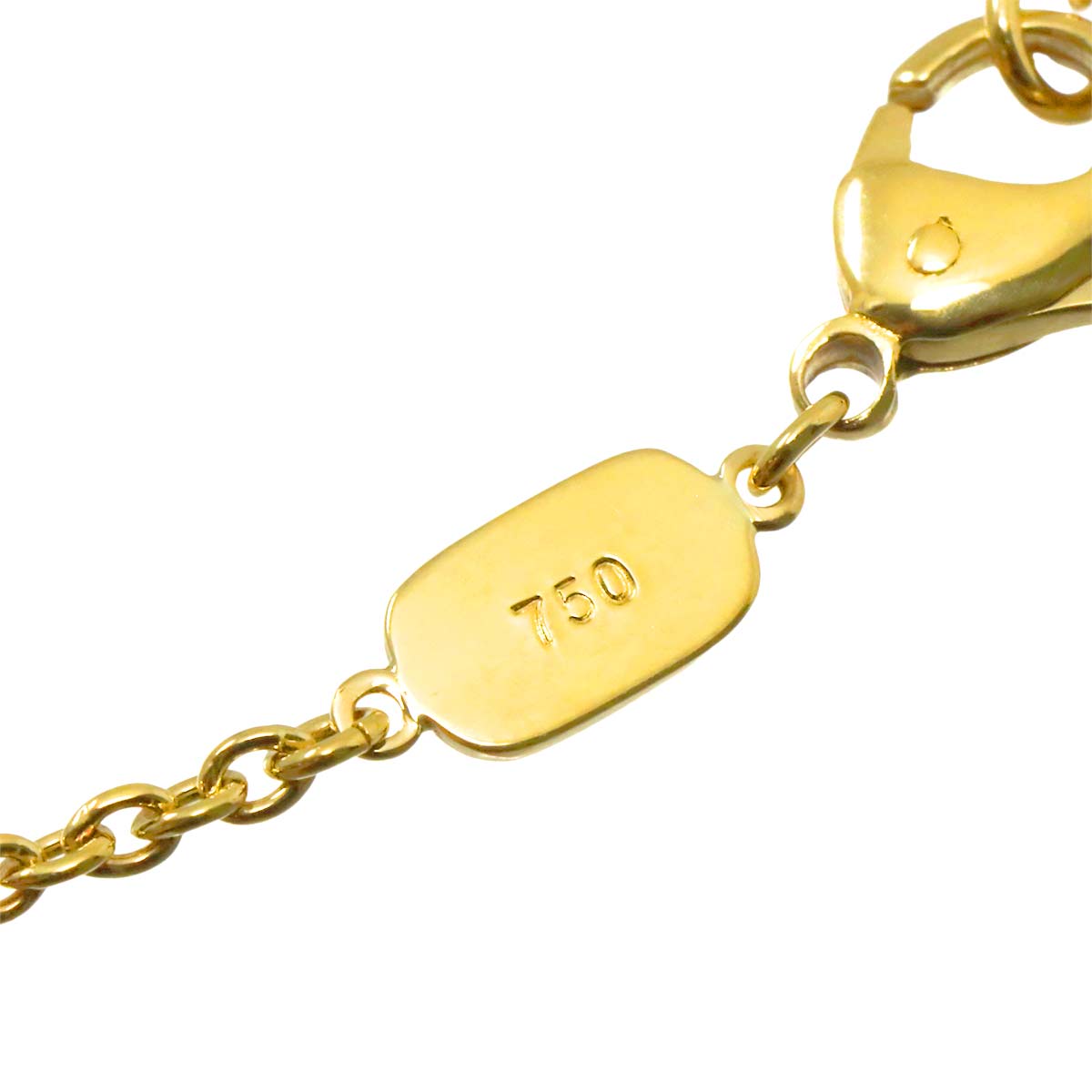 Pearl Diamond Necklace 18K YG 750