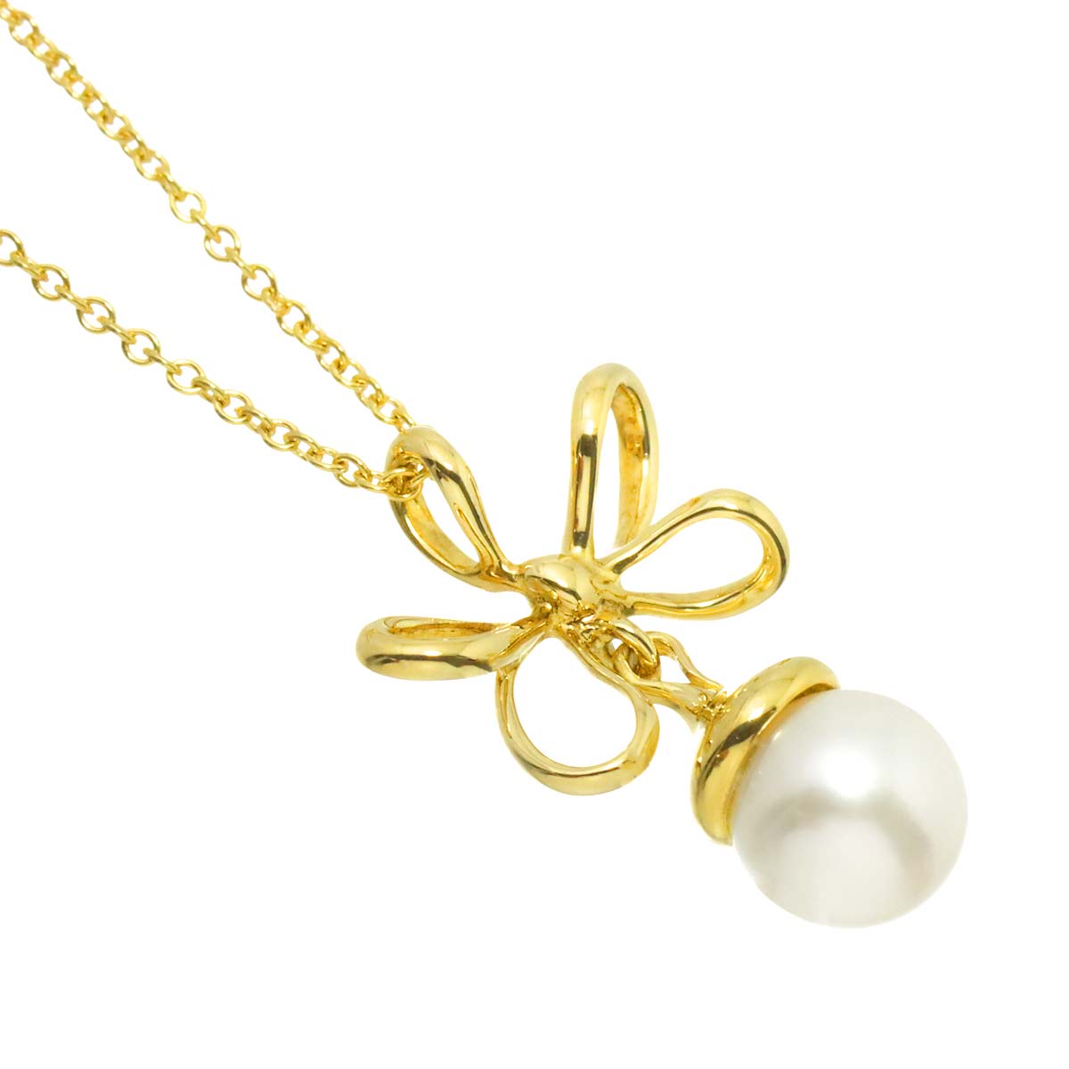 Akoya pearl 6.9mm Necklace 18K YG 750