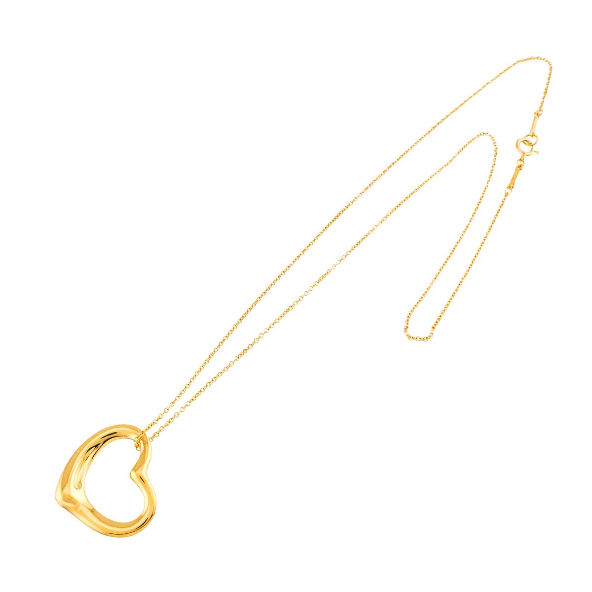 Open Heart Necklace 18K Yellow Gold 750