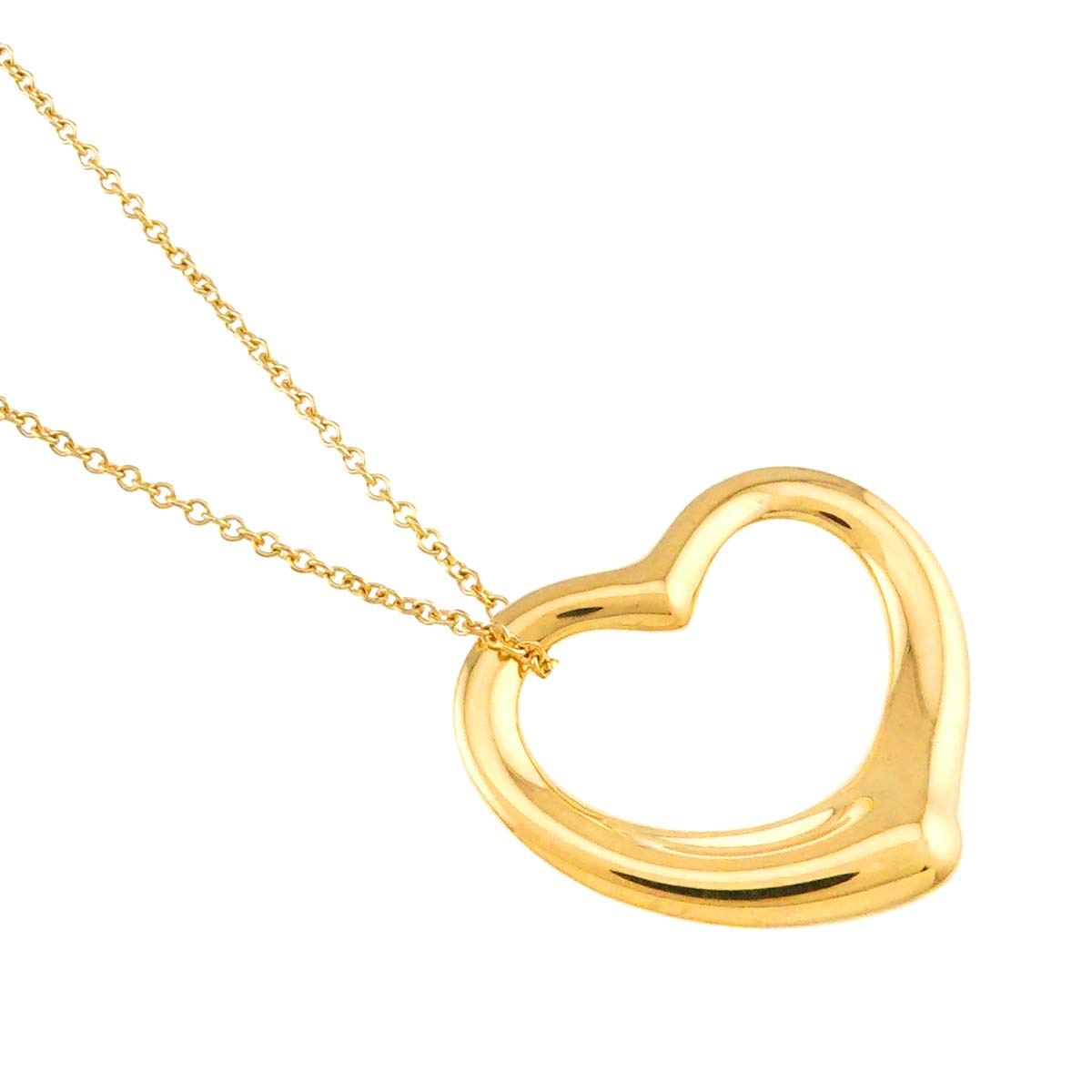 Open Heart Necklace 18K Yellow Gold 750