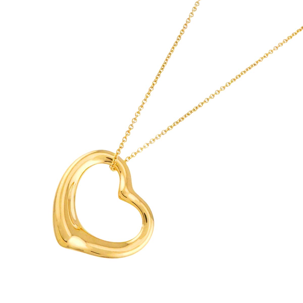 Open Heart Necklace 18K Yellow Gold 750