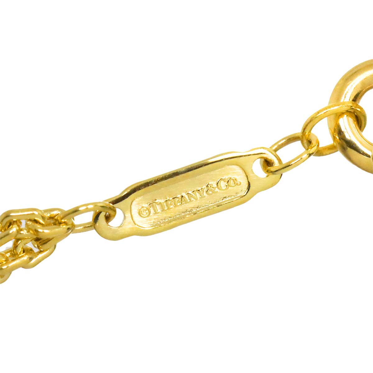 Hardware Double Link Large Necklace 18K Yellow Gold 750
