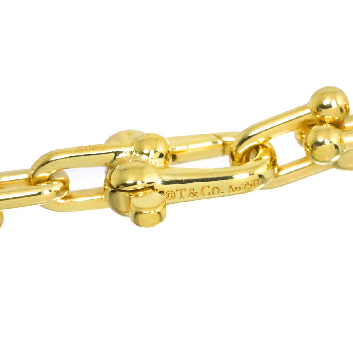 Hardware Micro Link Necklace 18K Yellow Gold 750