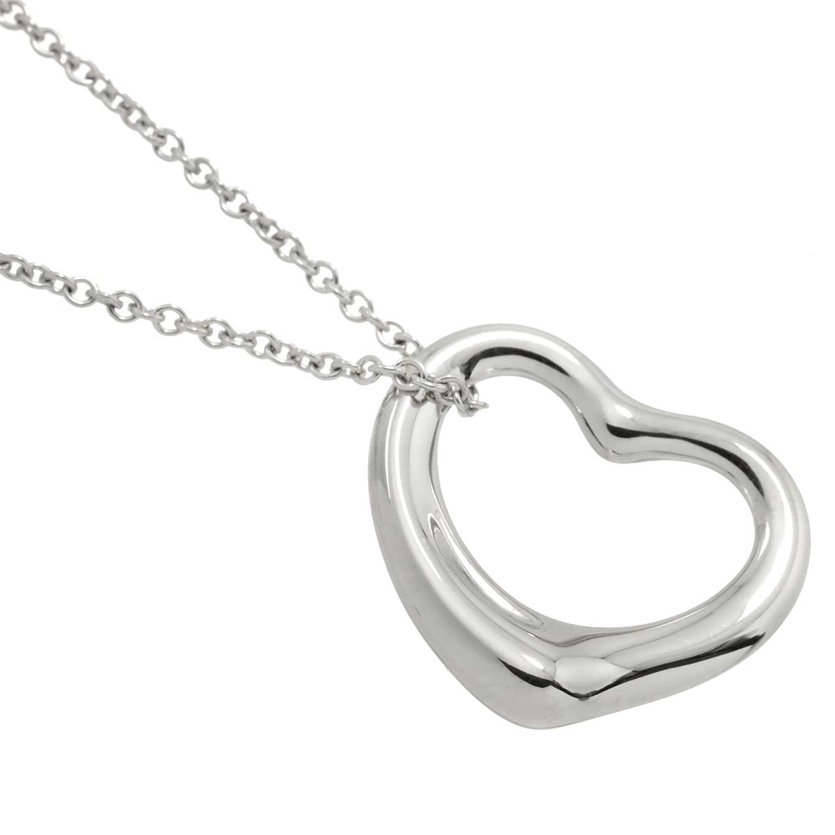 Open Heart Necklace Silver 925