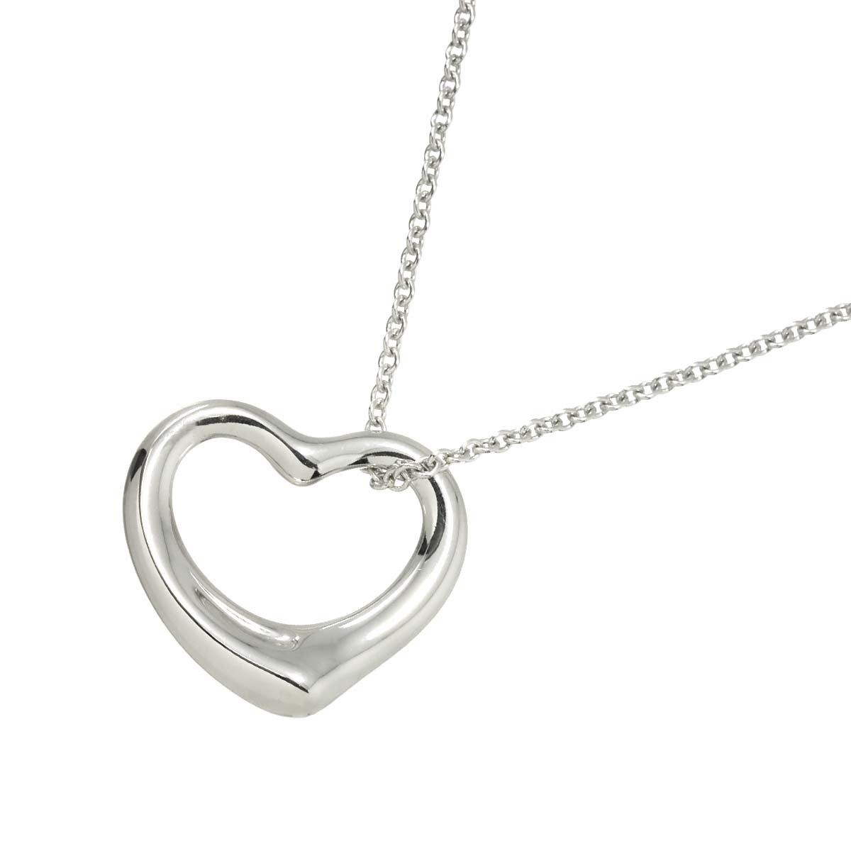 Open Heart Necklace Silver 925