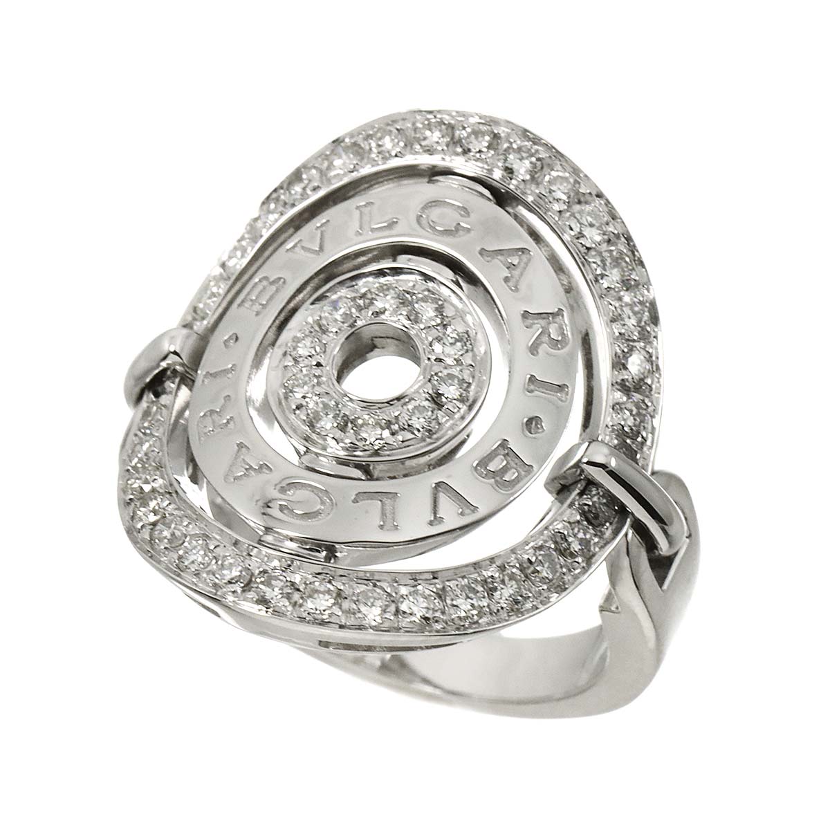 Astrale Cerchi Diamond Ring 18K White Gold 750 6.25-6.5(US)