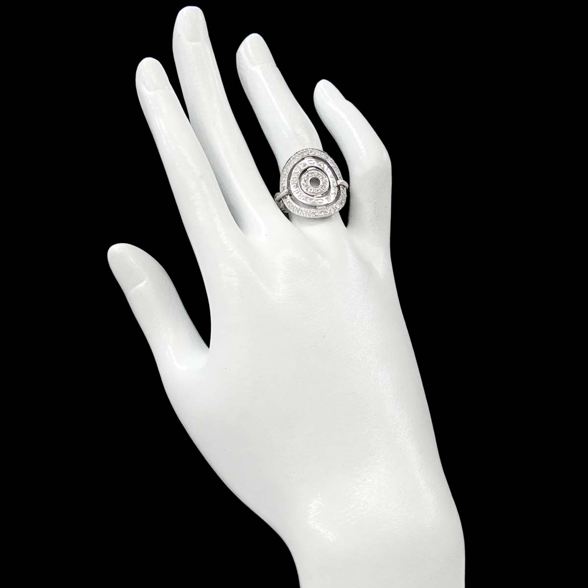 Astrale Cerchi Diamond Ring 18K White Gold 750 6.25-6.5(US)