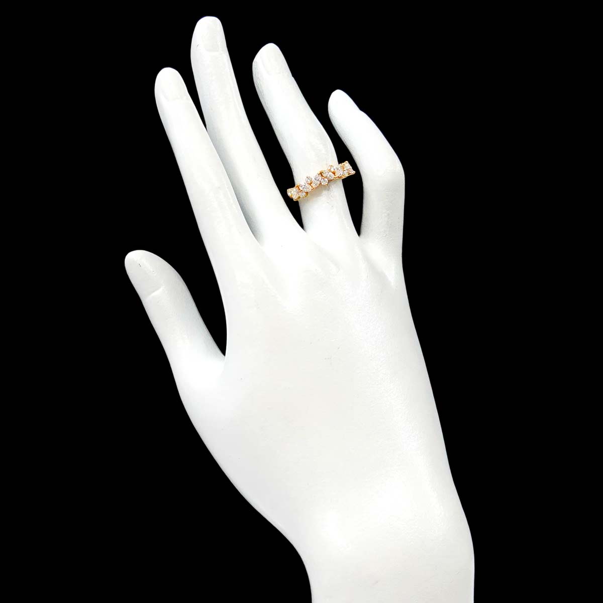 Diamond 0.87ct Ring 18K YG 750 size5.25(US)