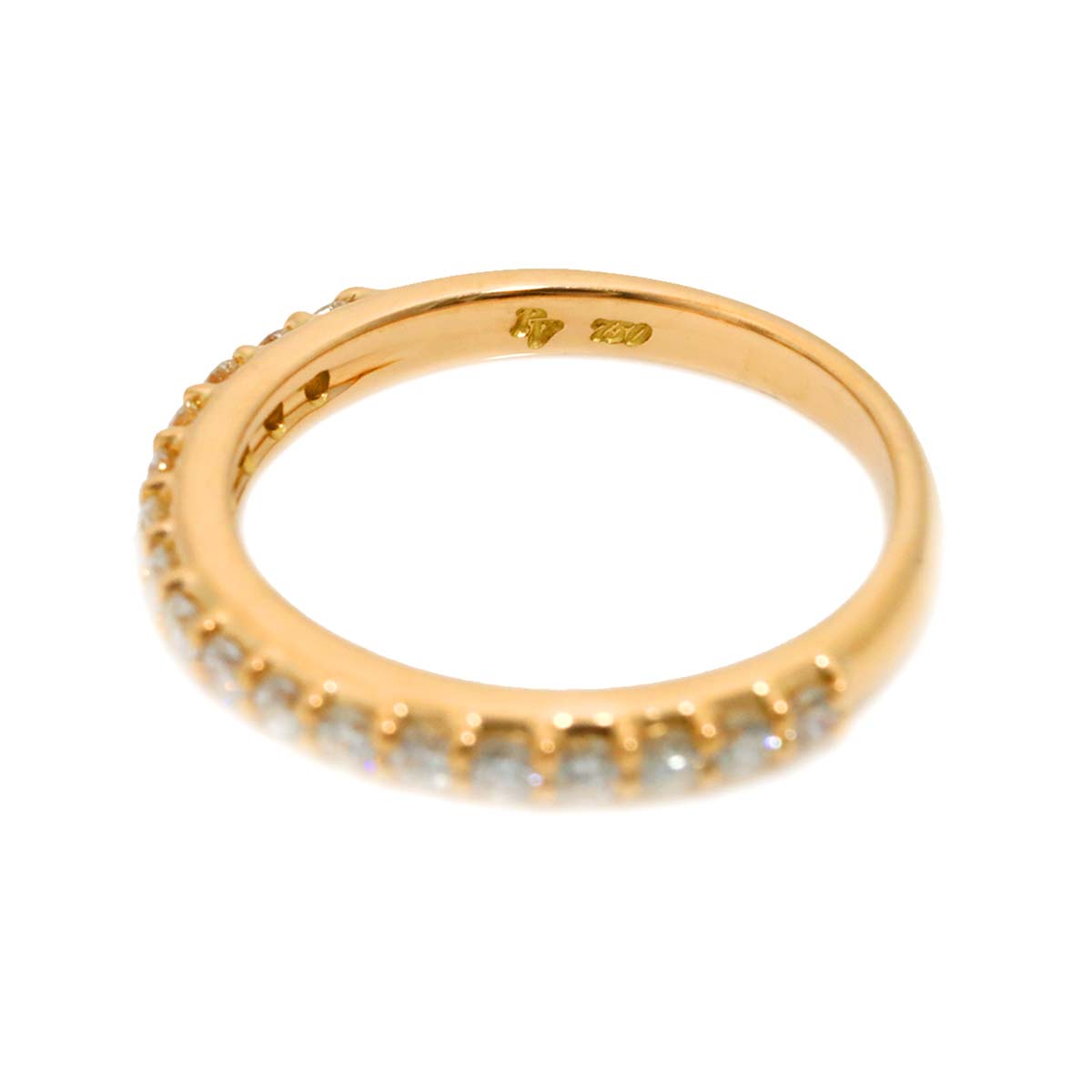 Diamond 0.09ct Ring 18K PG 750 Size4(US)