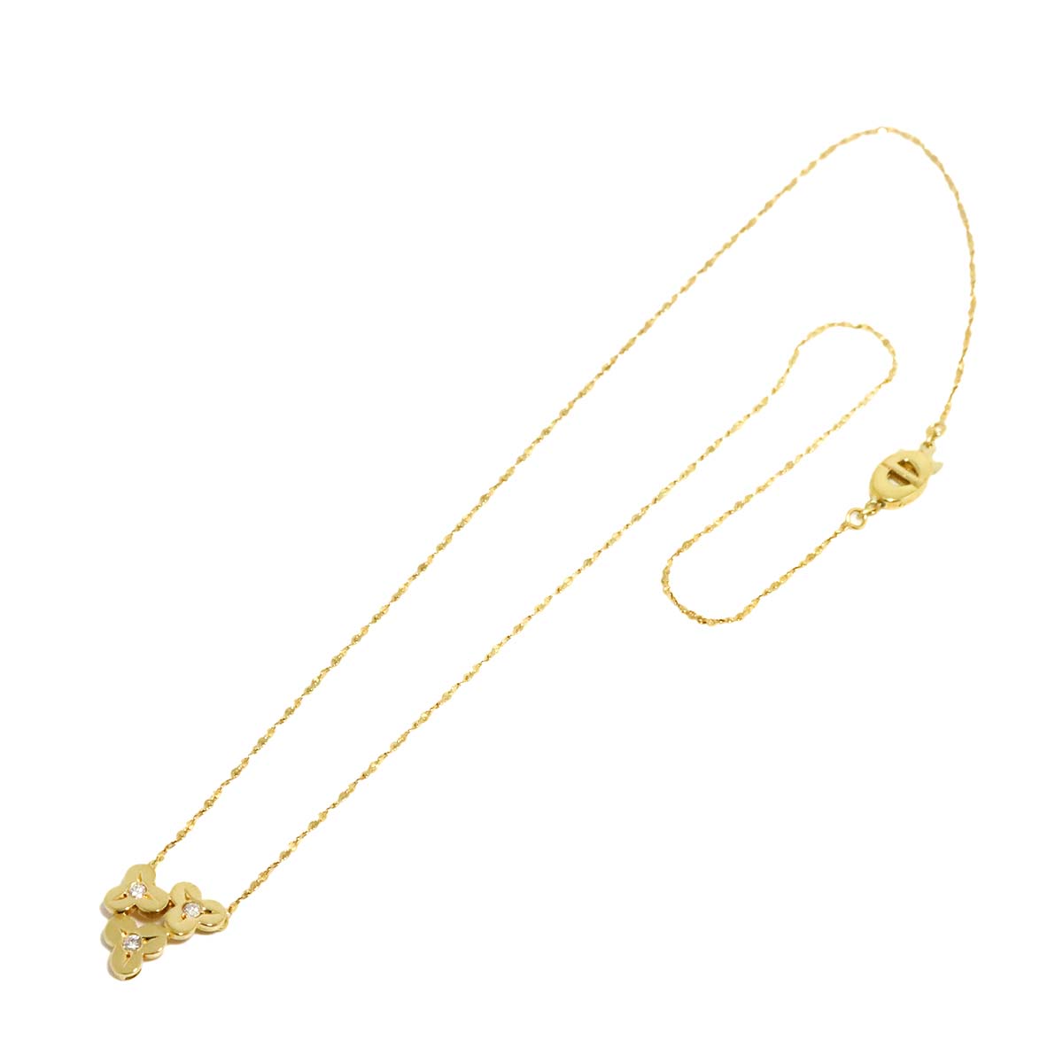 Diamond Necklace 18K Yellow Gold 750