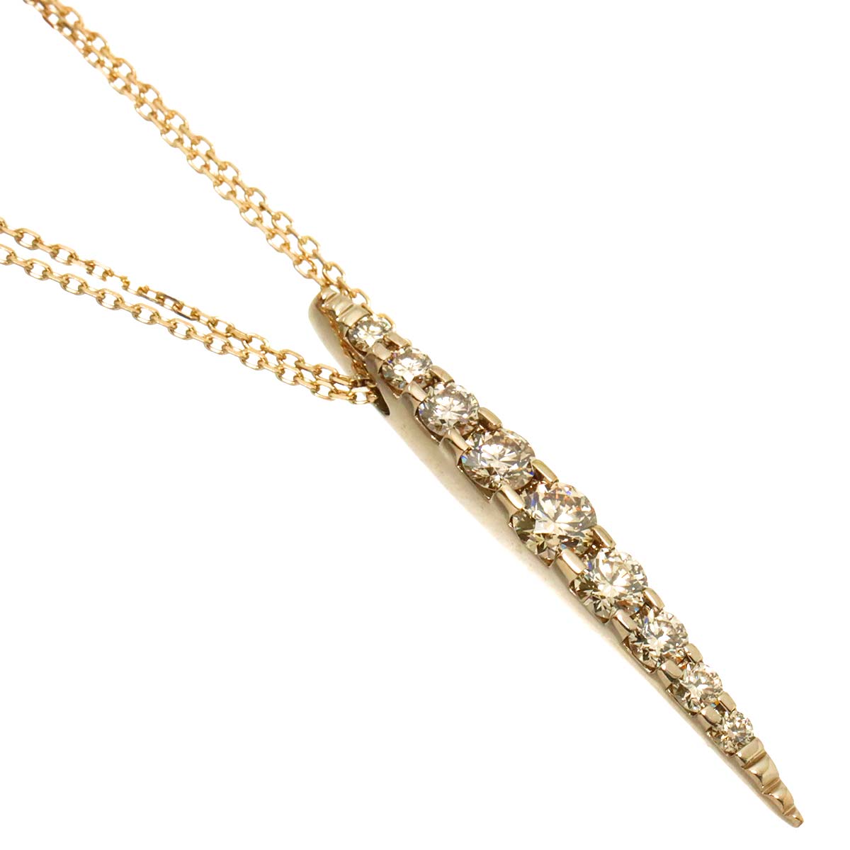 BrownDiamond 1.00ct Necklace 18K Brown Gold 750