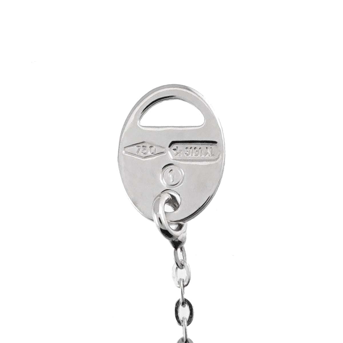 Belle Epoque Mini Diamond Cross Necklace 18K WG 750